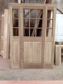 Wooden Doorframe Before Being Painted