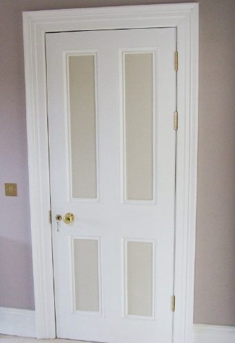 Wooden Wooden Door Being Fitted